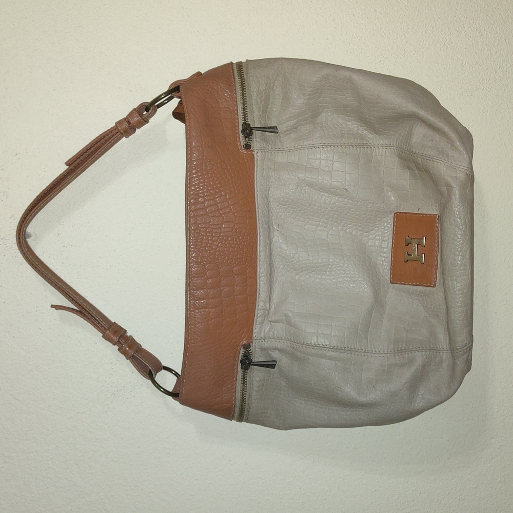 Vintage Reptile Embossed Leather Bag